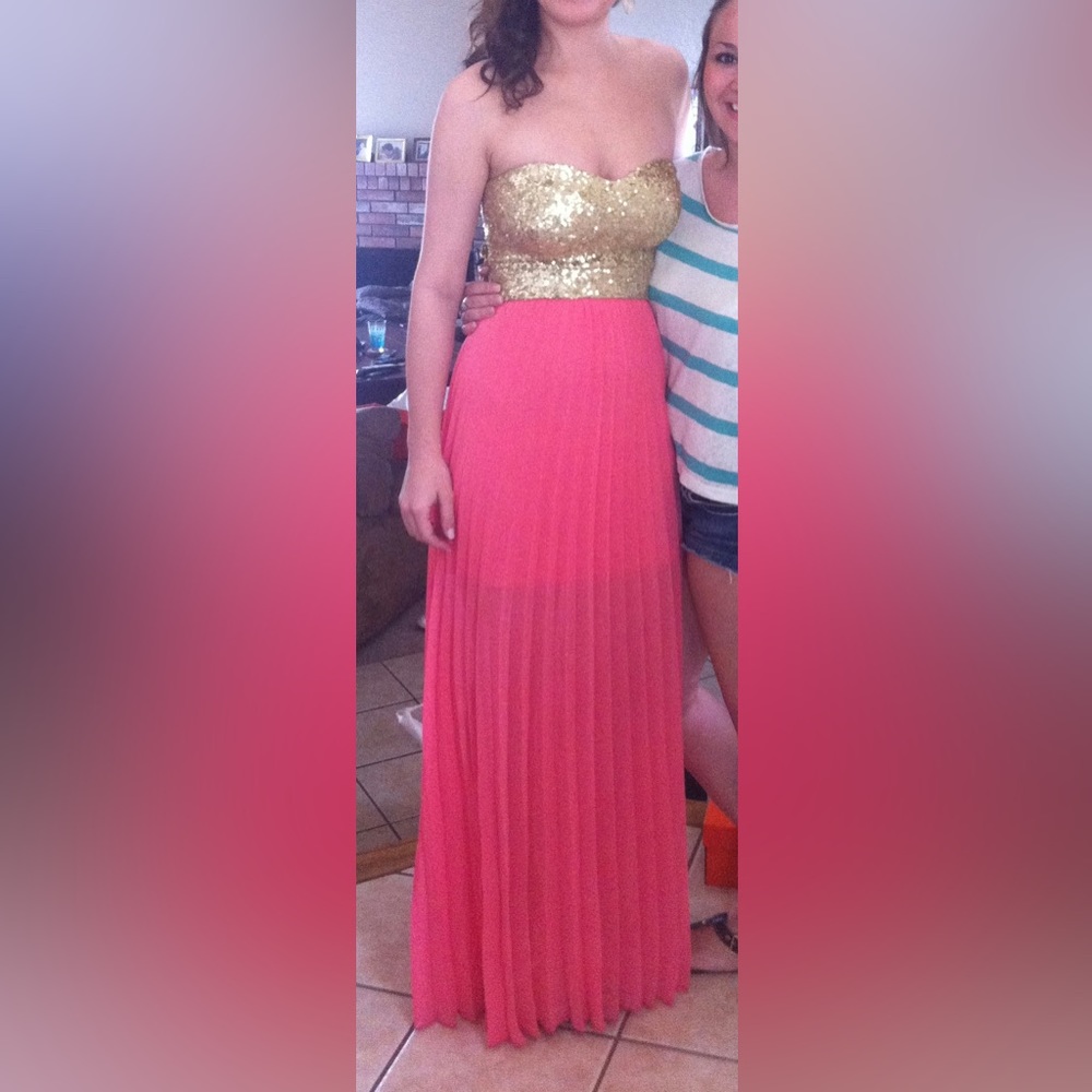 B’Darlin sequin strapless dress